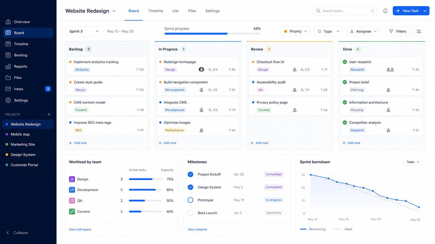 Task Management Tools planning and consultation